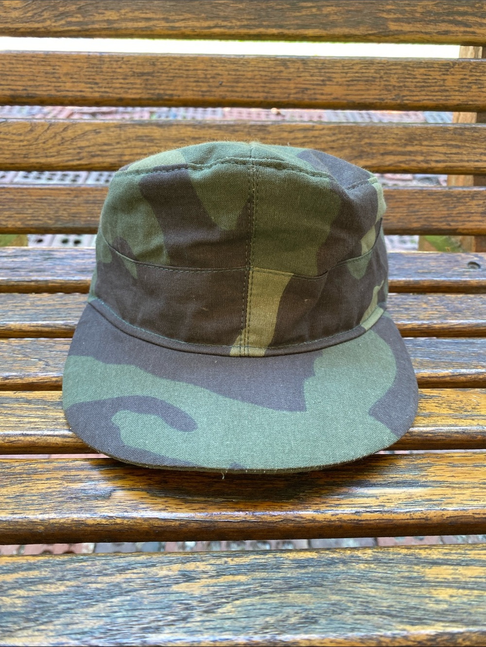 Germany Mountain Military Camo Hat 6 panel fitted Cap Size 60